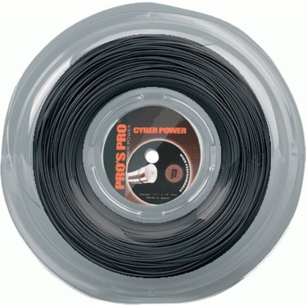 cyber power pros pro tenis strune 200m kolut 1.25mm črna