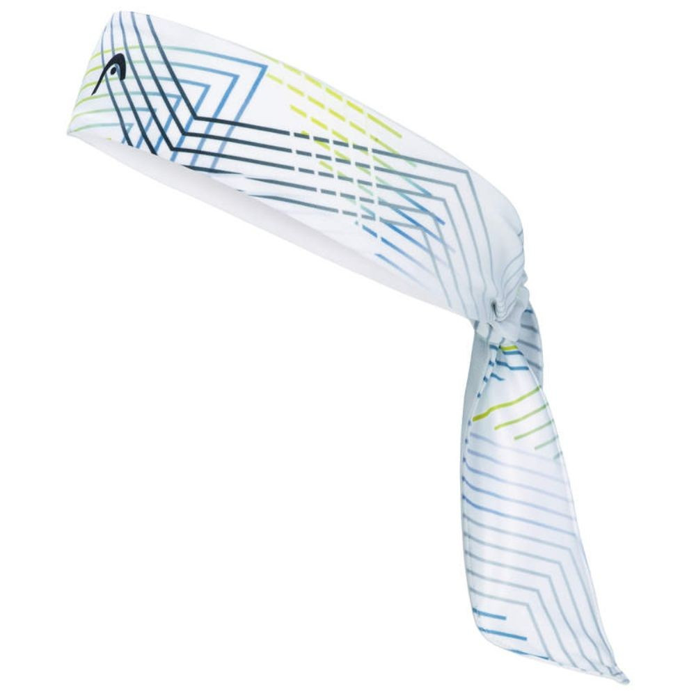 head tenis bandana ruta za glavo bela modra siva
