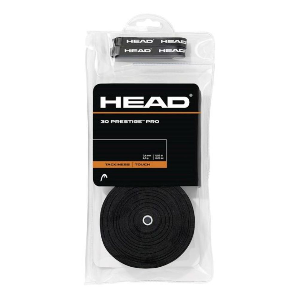 Head Prestige Pro prekrivni grip črne barve trideset kosov
