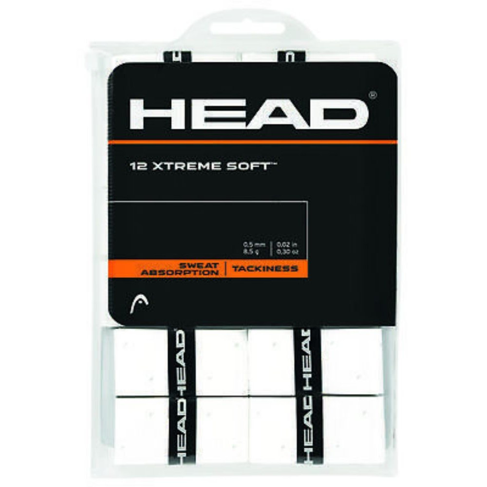 Head Xtreme Soft prekrivni grip bele barve dvanajst kosov