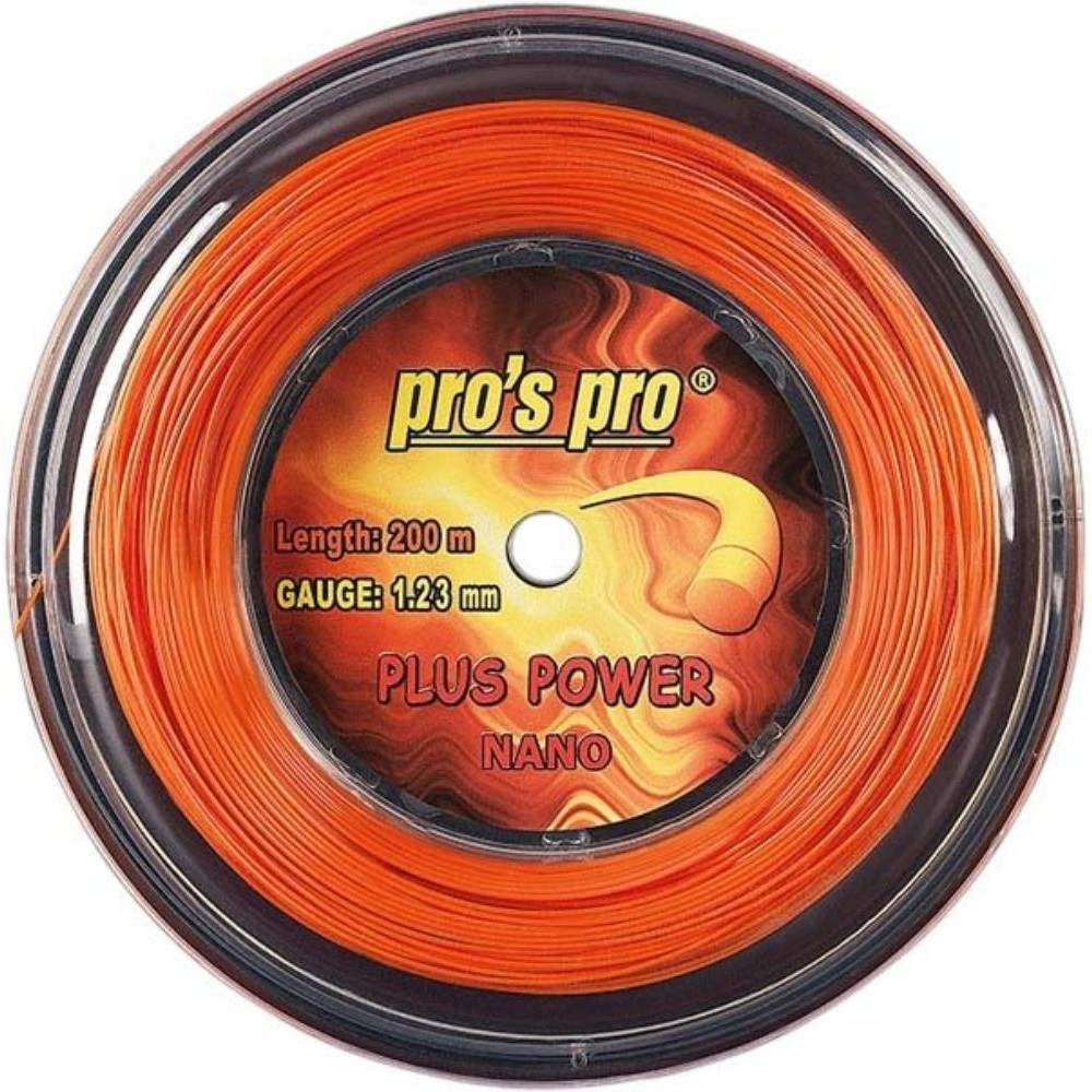 plus power pros pro tenis strune 200m kolut 1.28mm oranžna