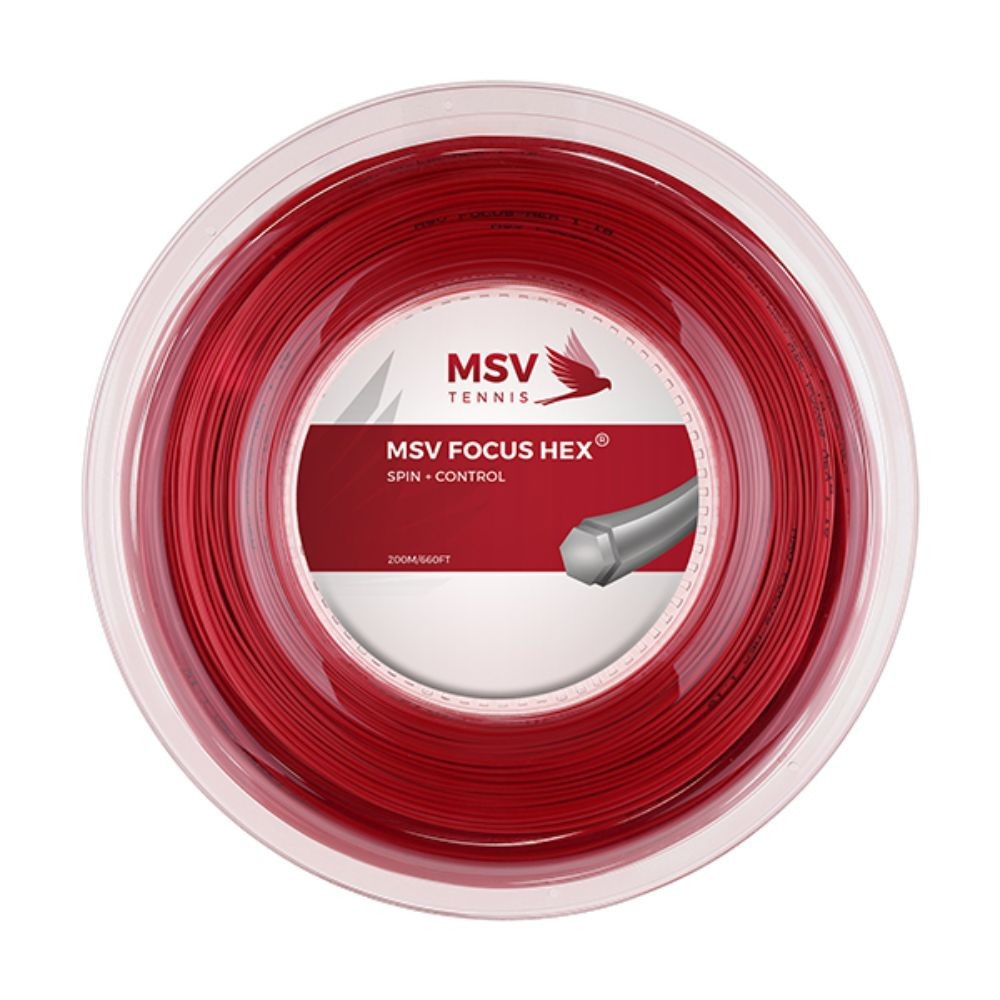 Tenis strune MSV Focus Hex 200 m rdeča 1,10 mm