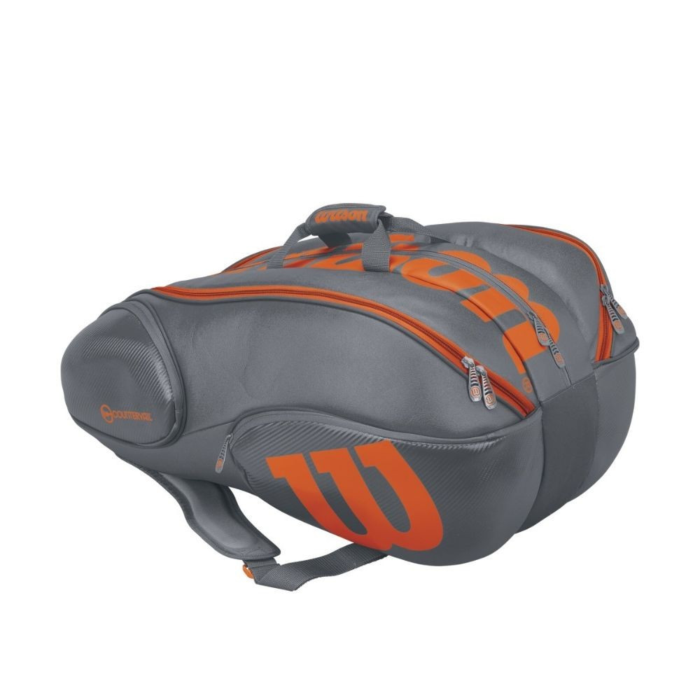 teniška torba wilson burn vancouver 15 pack siva
