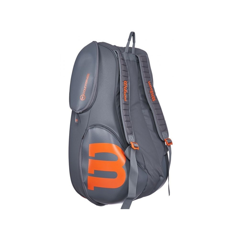 teniška torba wilson burn vancouver 15 pack siva
