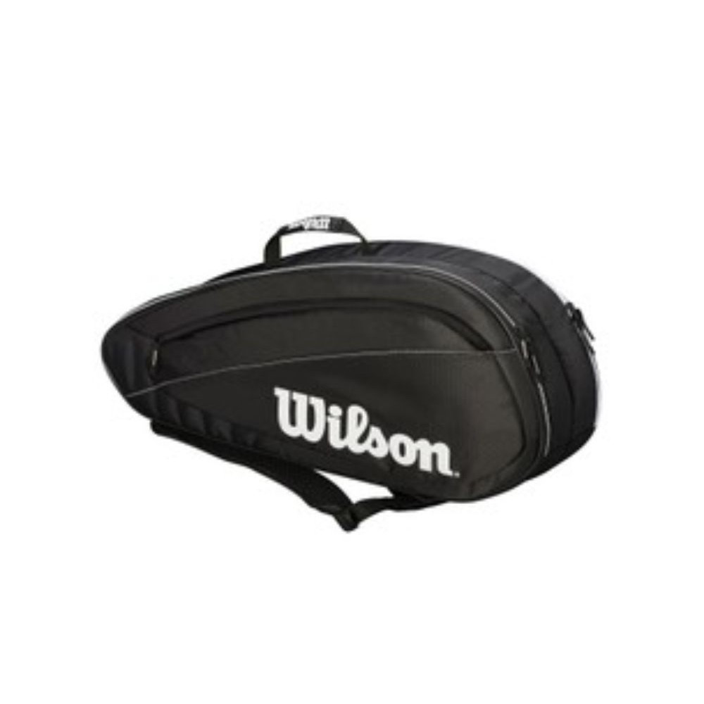 teniška torba wilson roger federer team 6 pack črna