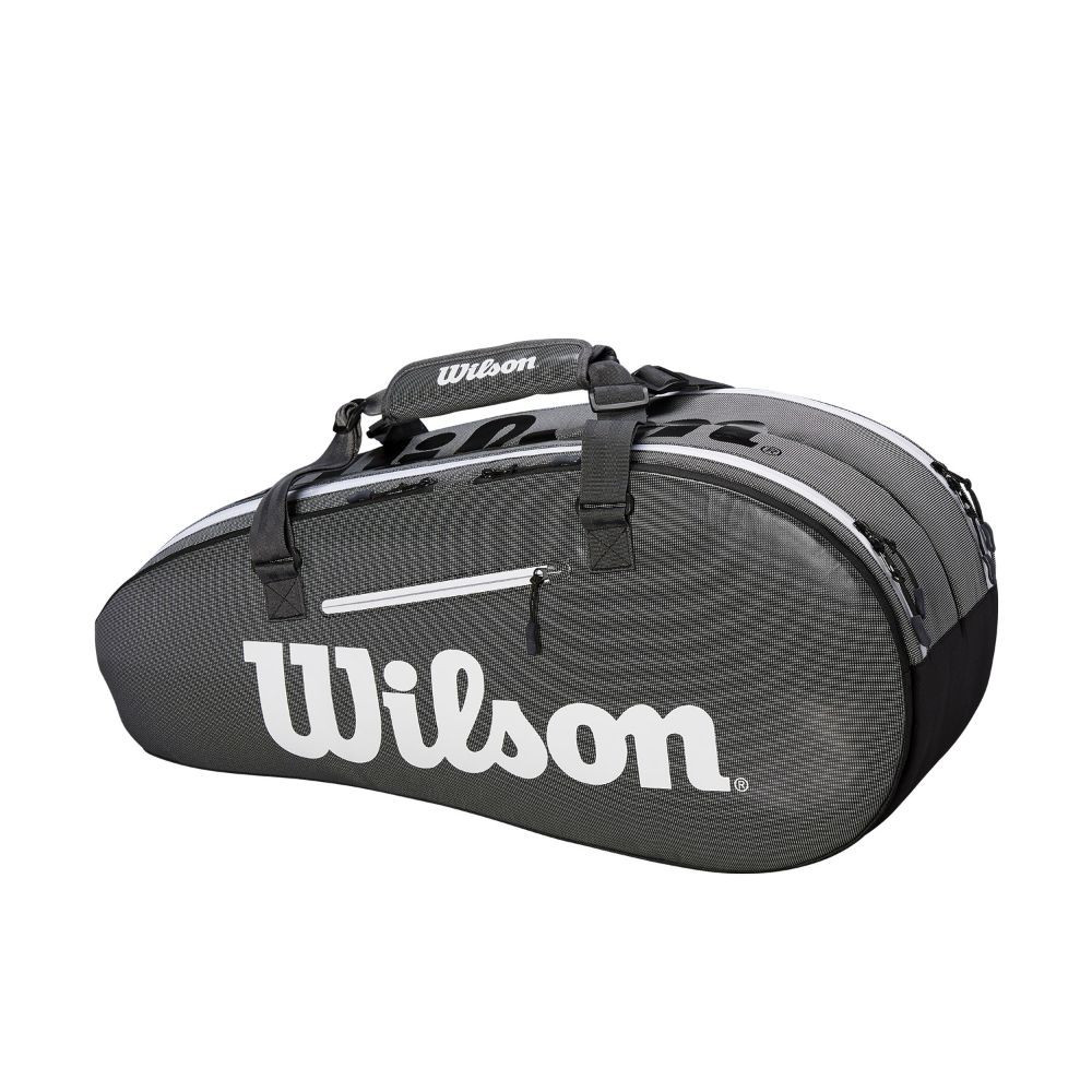 torba za tenis wilson super tour small dva predala siva