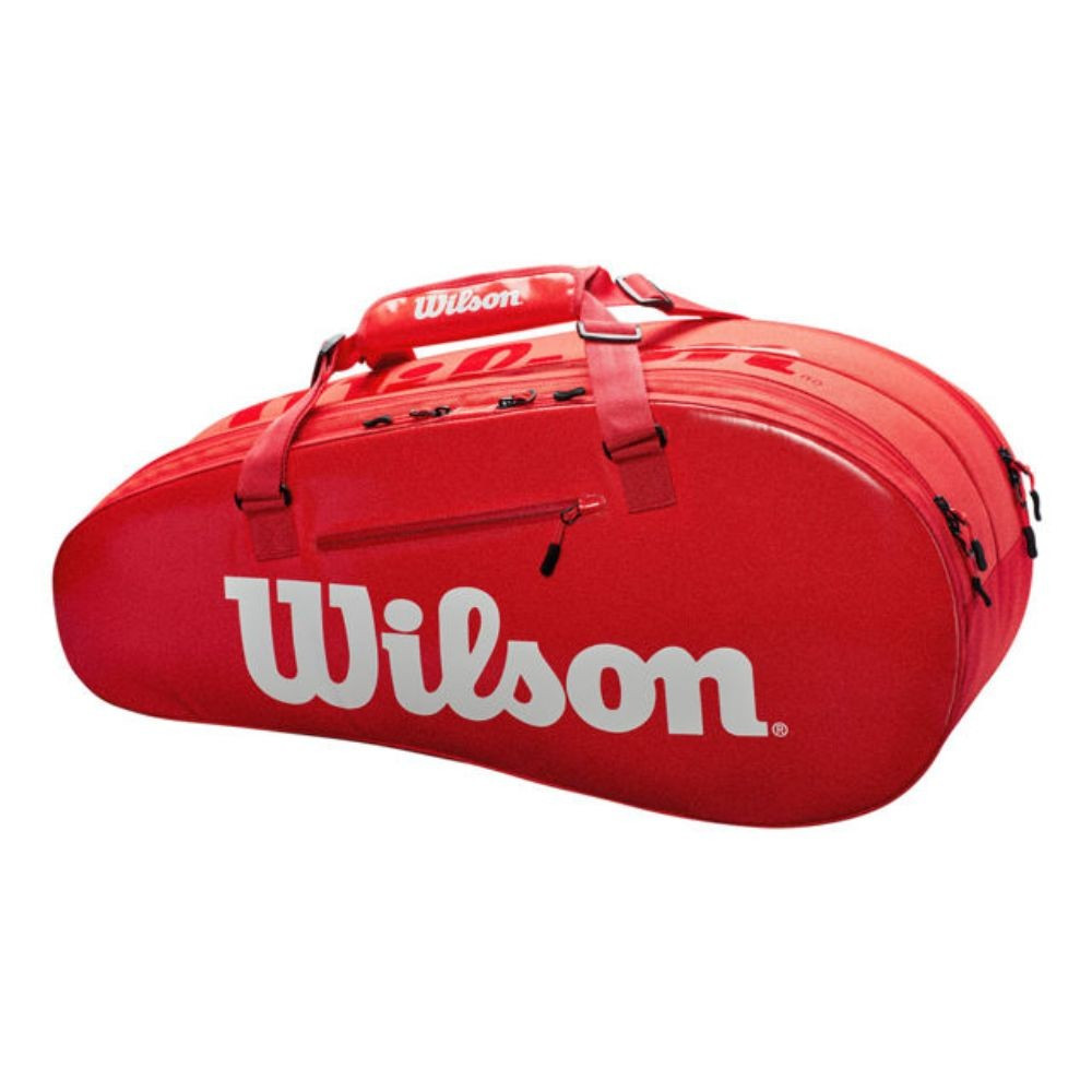 tenis torba wilson super tour dva predala manjša rdeča