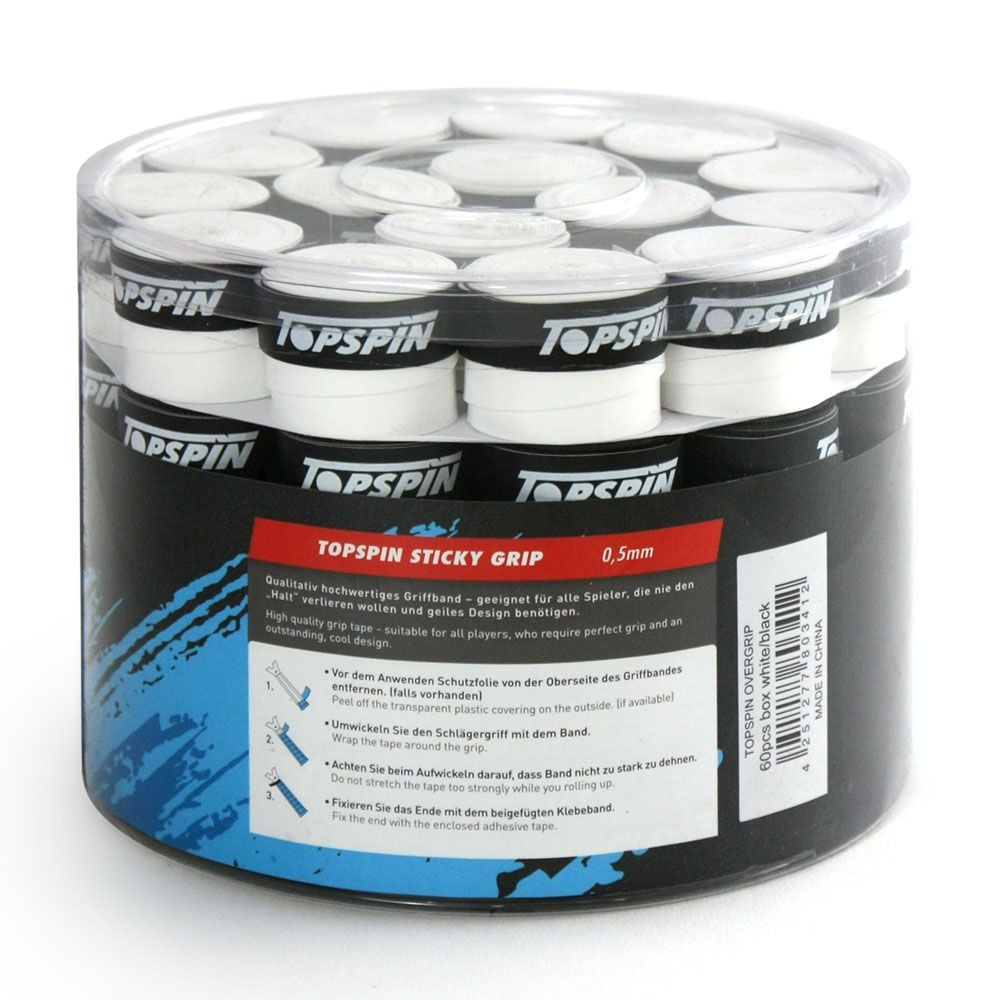Top Spin Sticky prekrivni grip barve šestdeset kosov
