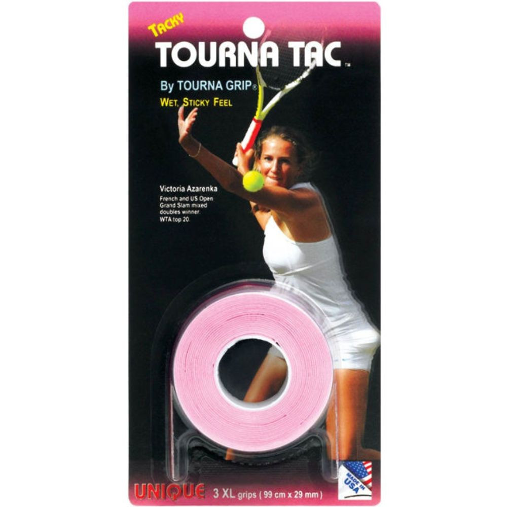 Tourna Tac prekrivni grip roza barve xl trije kosi