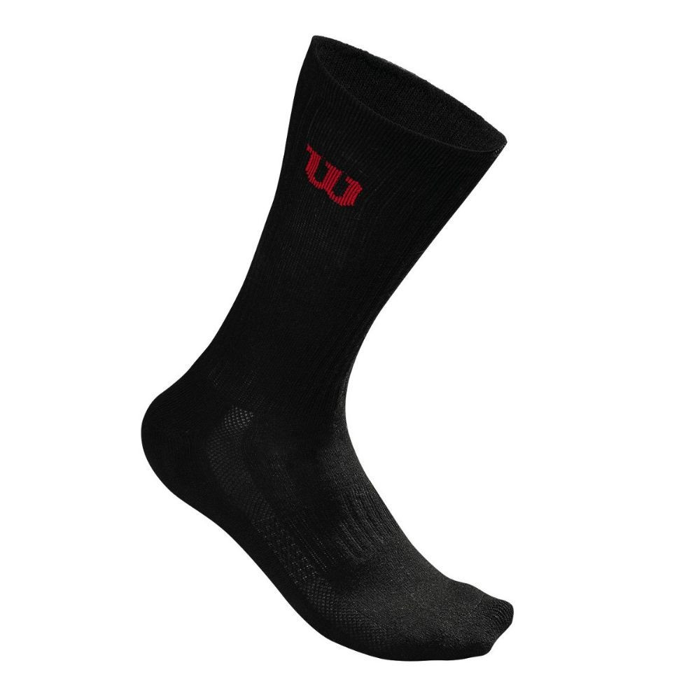 wilson crew tenis nogavice črne