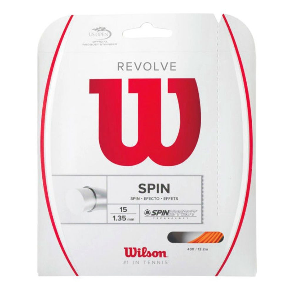 wilson revolve kolut tenis strune 12m oranžna 1.25mm