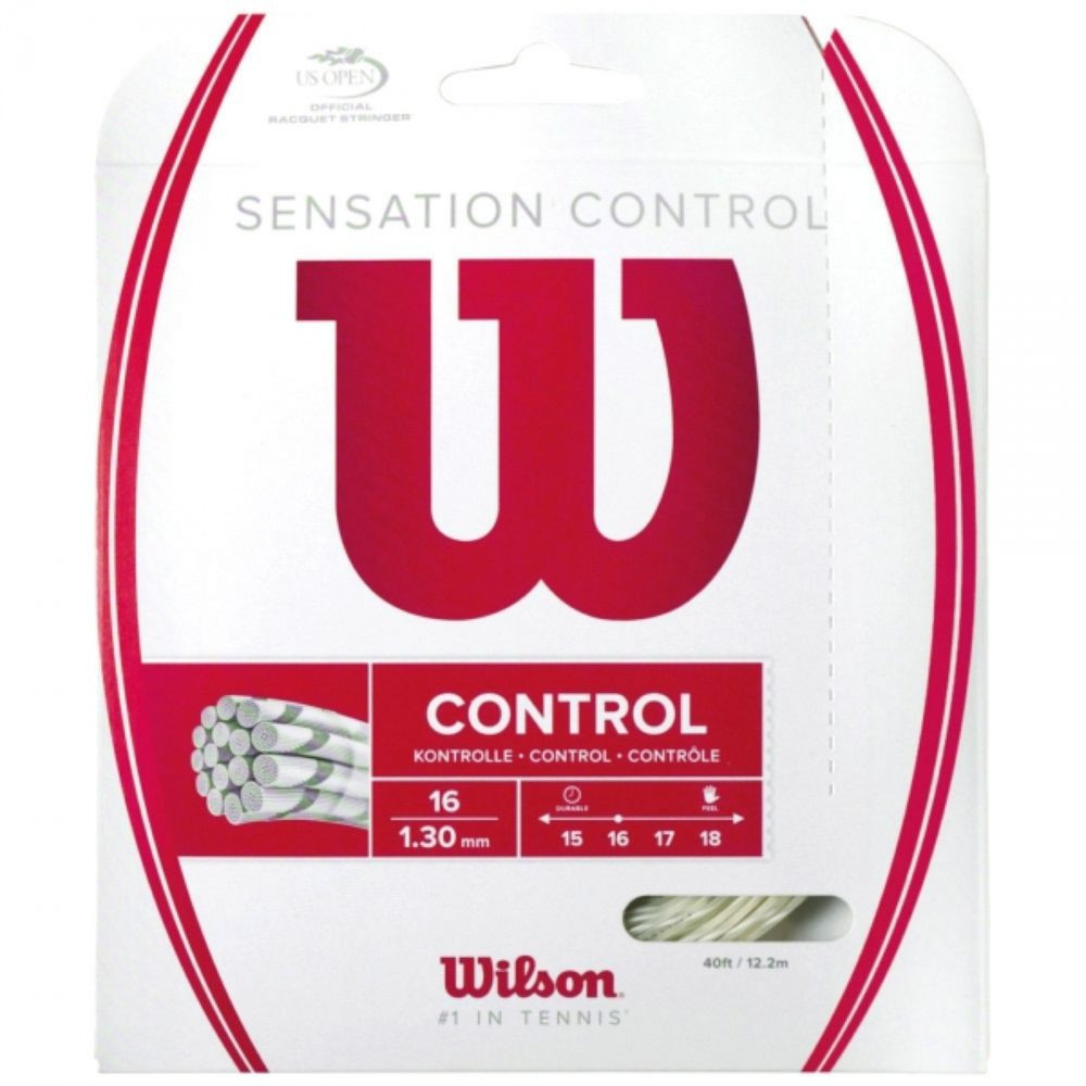 wilson sensation control set tenis strune 12m bela 1.30mm