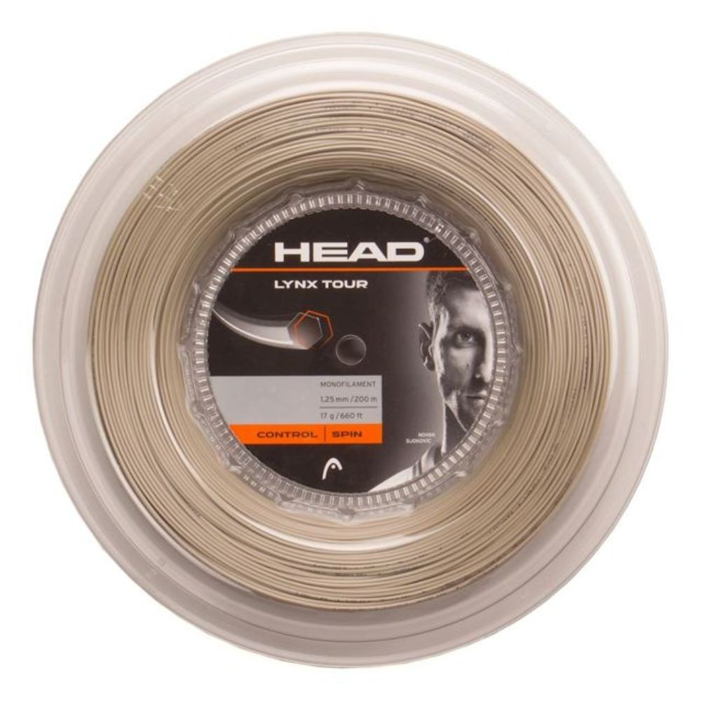 Head Lynx Tour tenis strune 200m 125 Svetlo rjava