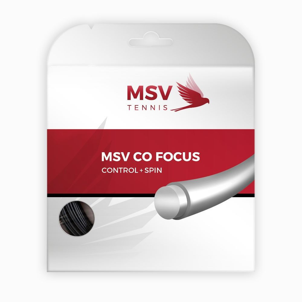 Tenis strune MSV Co Focus 12m črna 1,23 mm