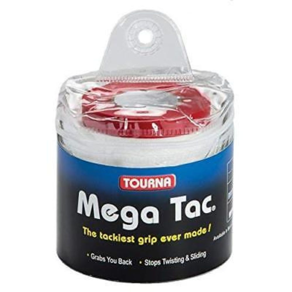 Tourna Mega Tac prekrivni grip bele barve trideset kosov