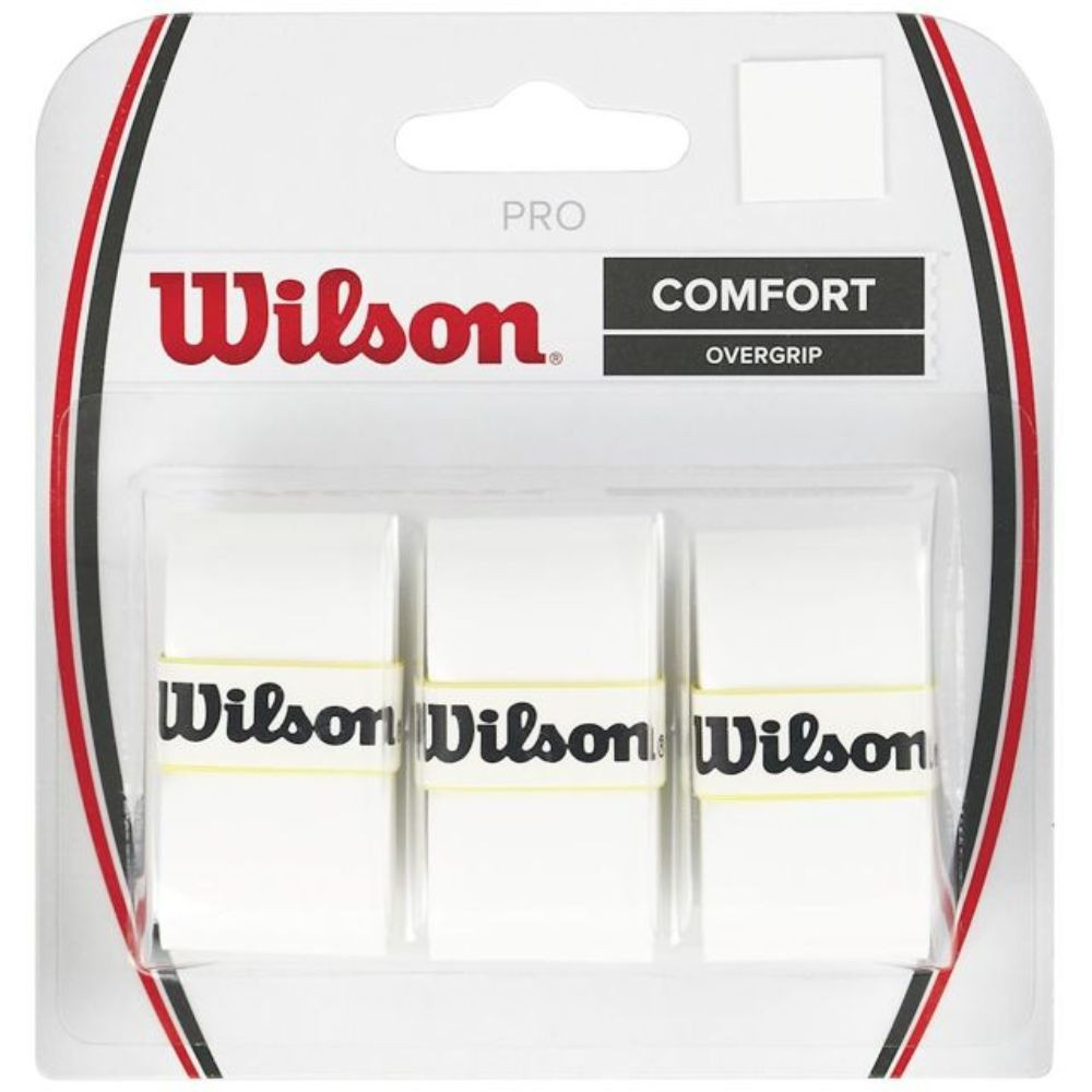 wilson pro overgrip prekrivni grip bele barve 3 kosi