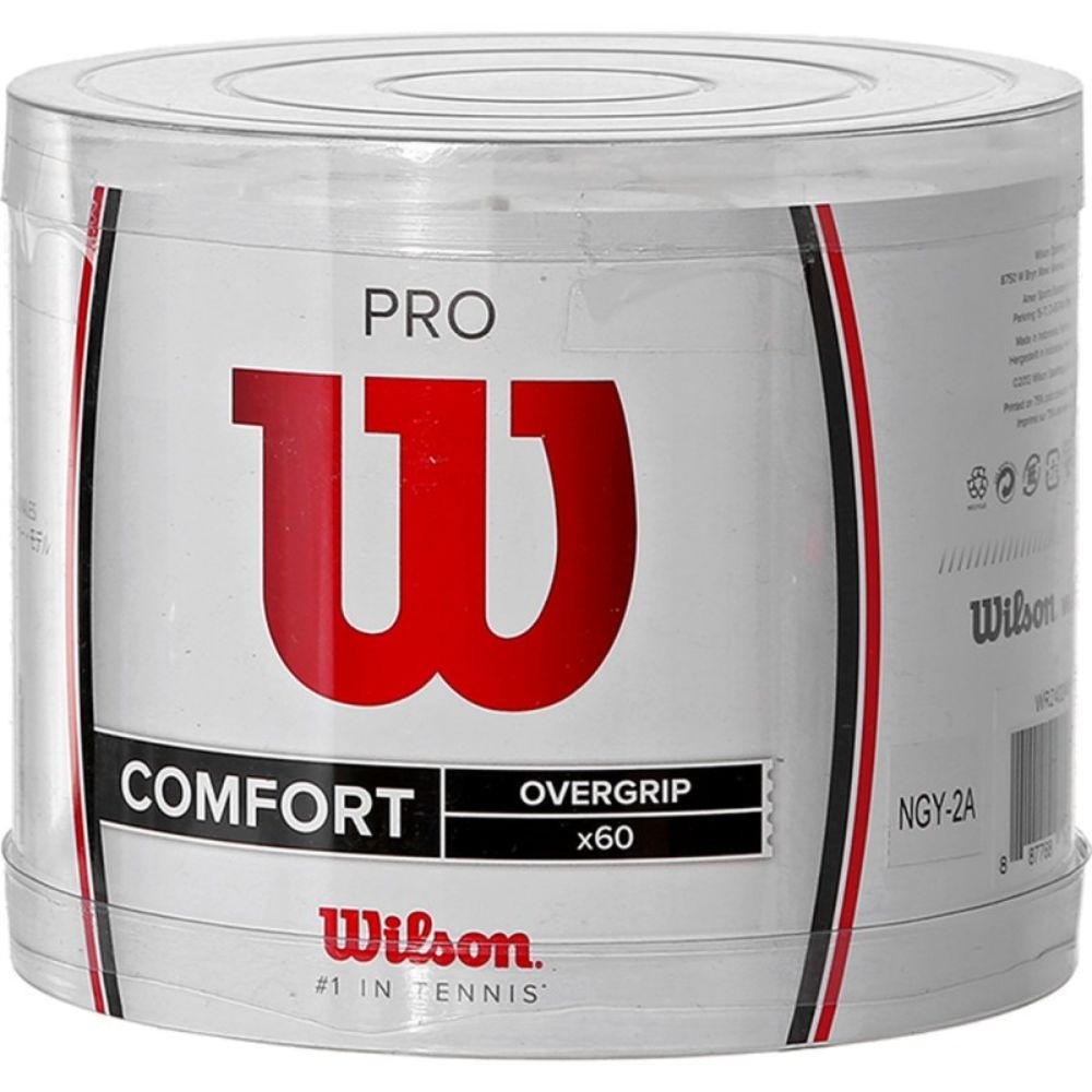 wilson pro overgrip prekrivni grip bele barve 60 kosov